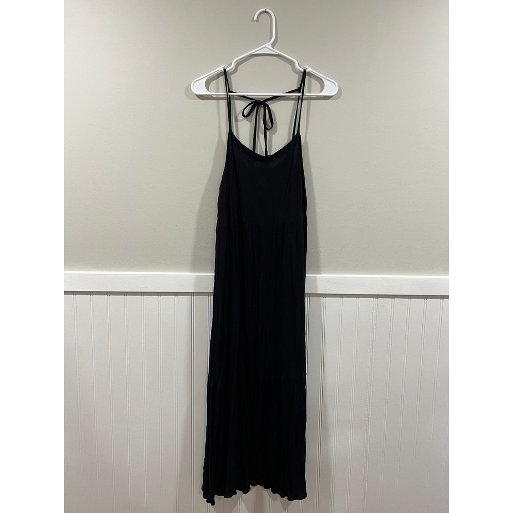 LOFT Beach Coverup Dress Midi Spaghetti Strap Lightweight Summer Women Sz Large